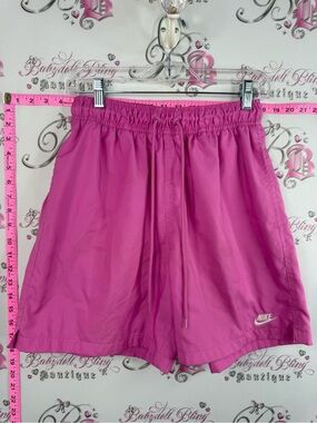 Nike shorts long style Pink Athletic Drawstring Shorts